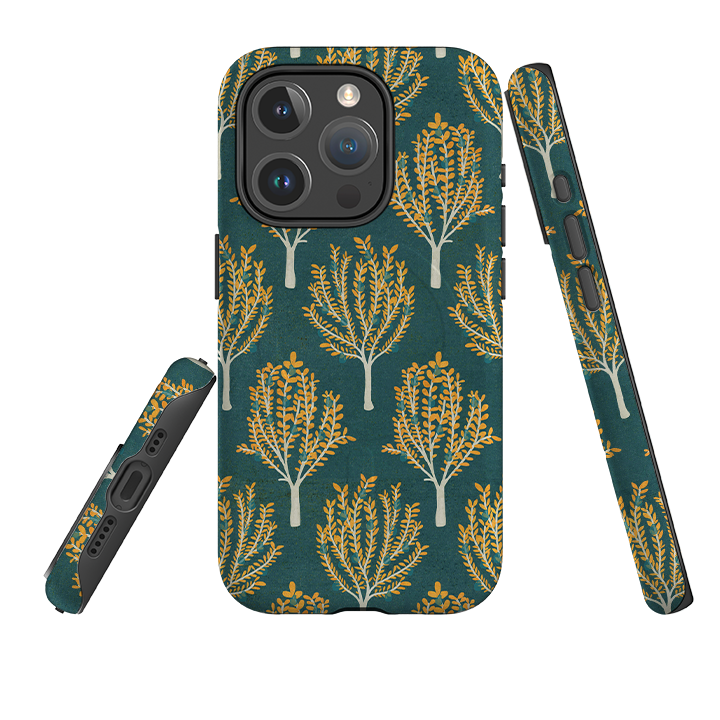 iPhone MagSafe Tough Case – Pear Trees Teal von Katherine Quinn
