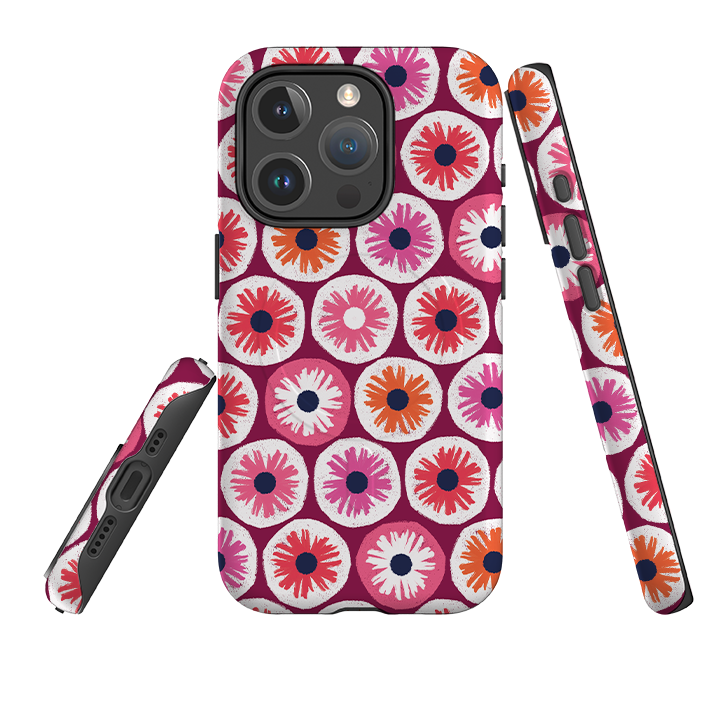 iPhone MagSafe Tough Case -  Penny Flowers Red By Ali Brookes