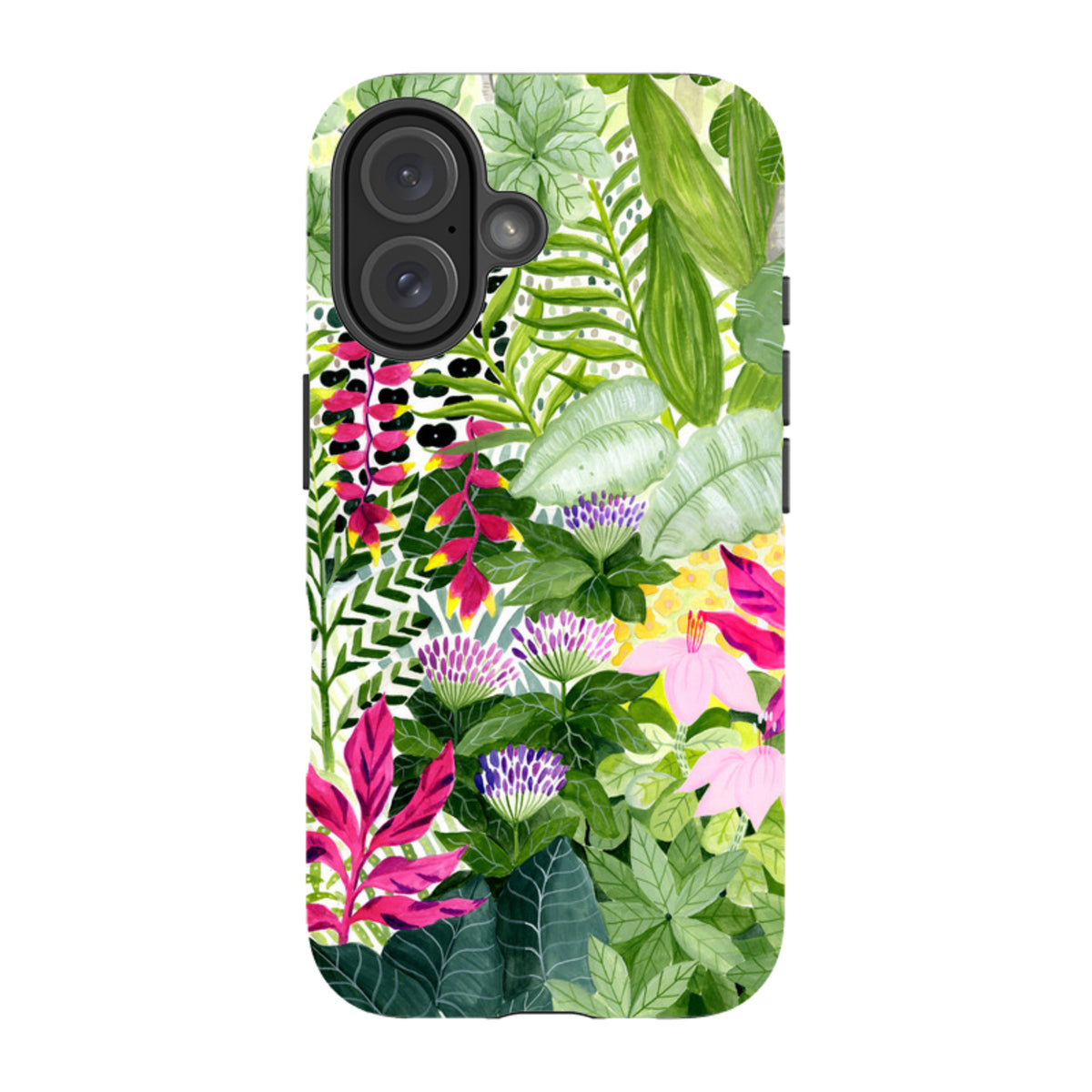 iPhone MagSafe Tough Case -  Pink Botanical By Bex Parkin