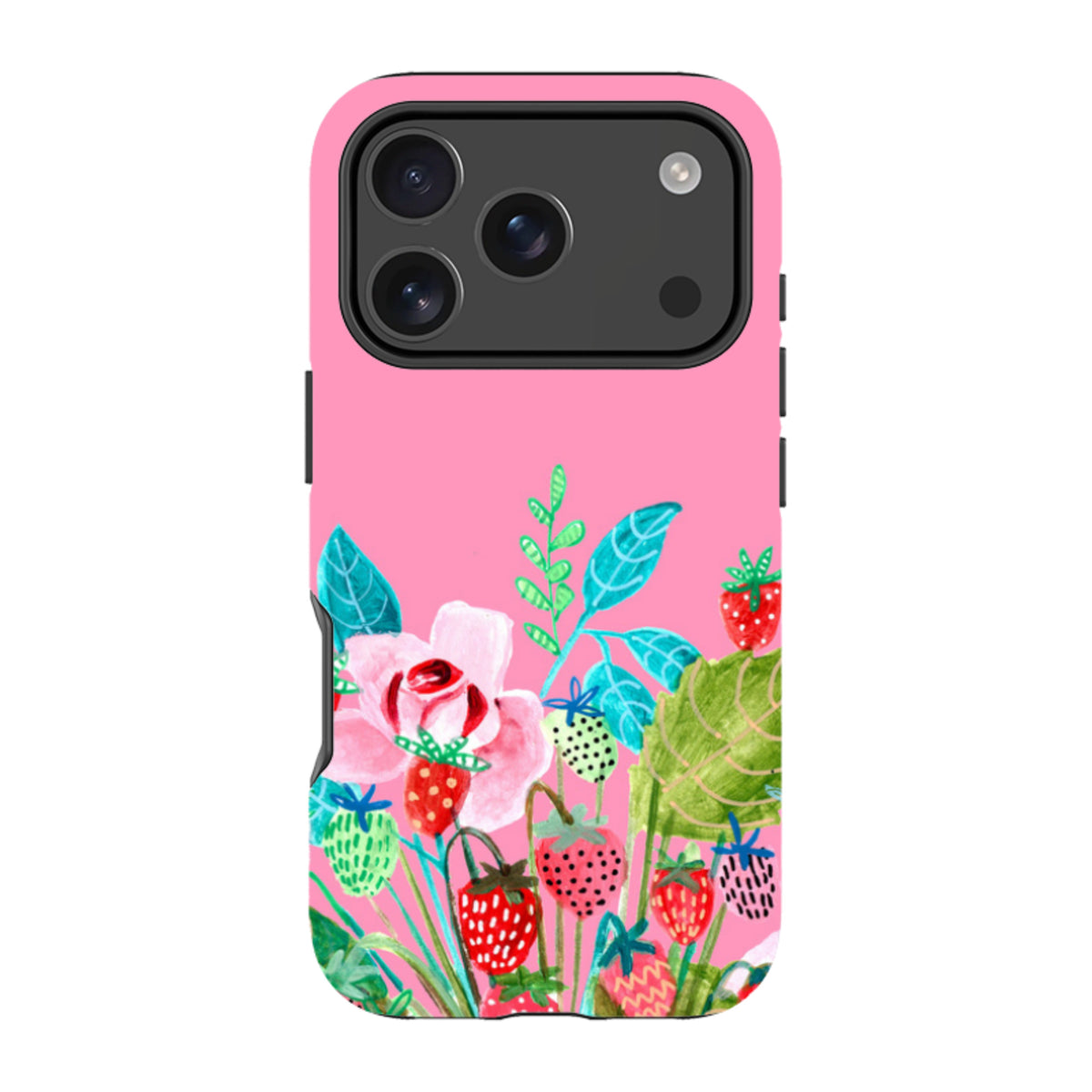 iPhone MagSafe Tough Case -  Pink Colour Floral By Caroline Bonne Muller