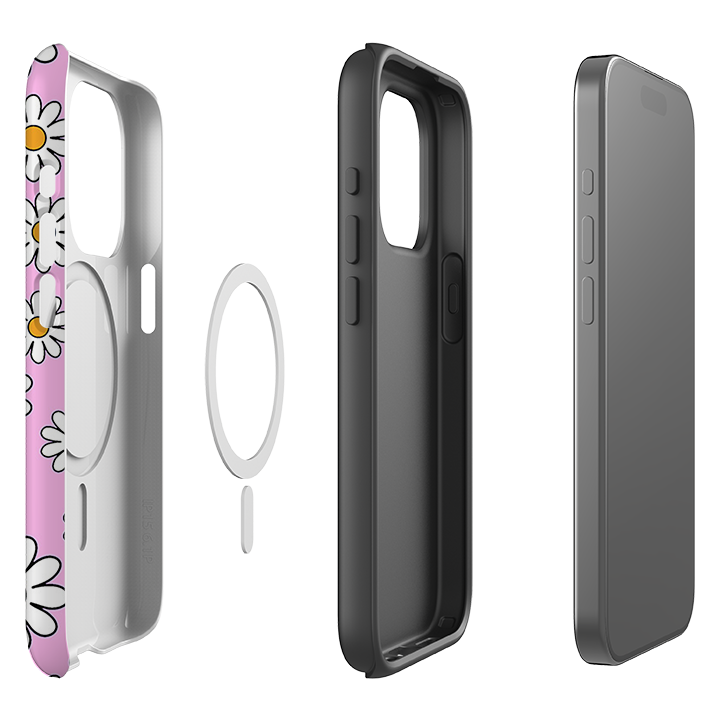 iPhone MagSafe Tough Case -  Pink Daises