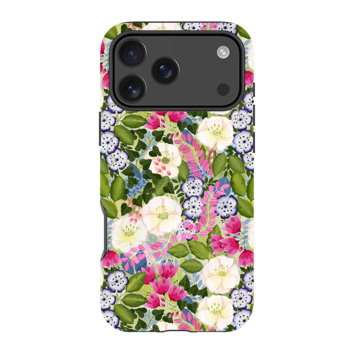 iPhone MagSafe Tough Case - Pink Flowers By Bex Parkin