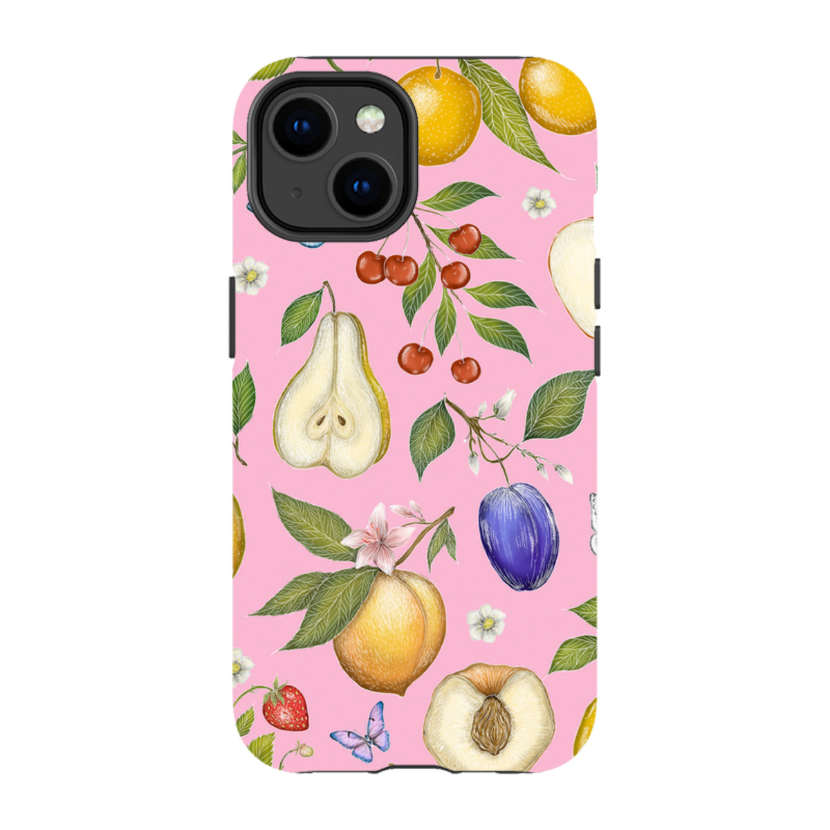 iPhone MagSafe Tough Case -  Pink Fruits By Catherine Rowe