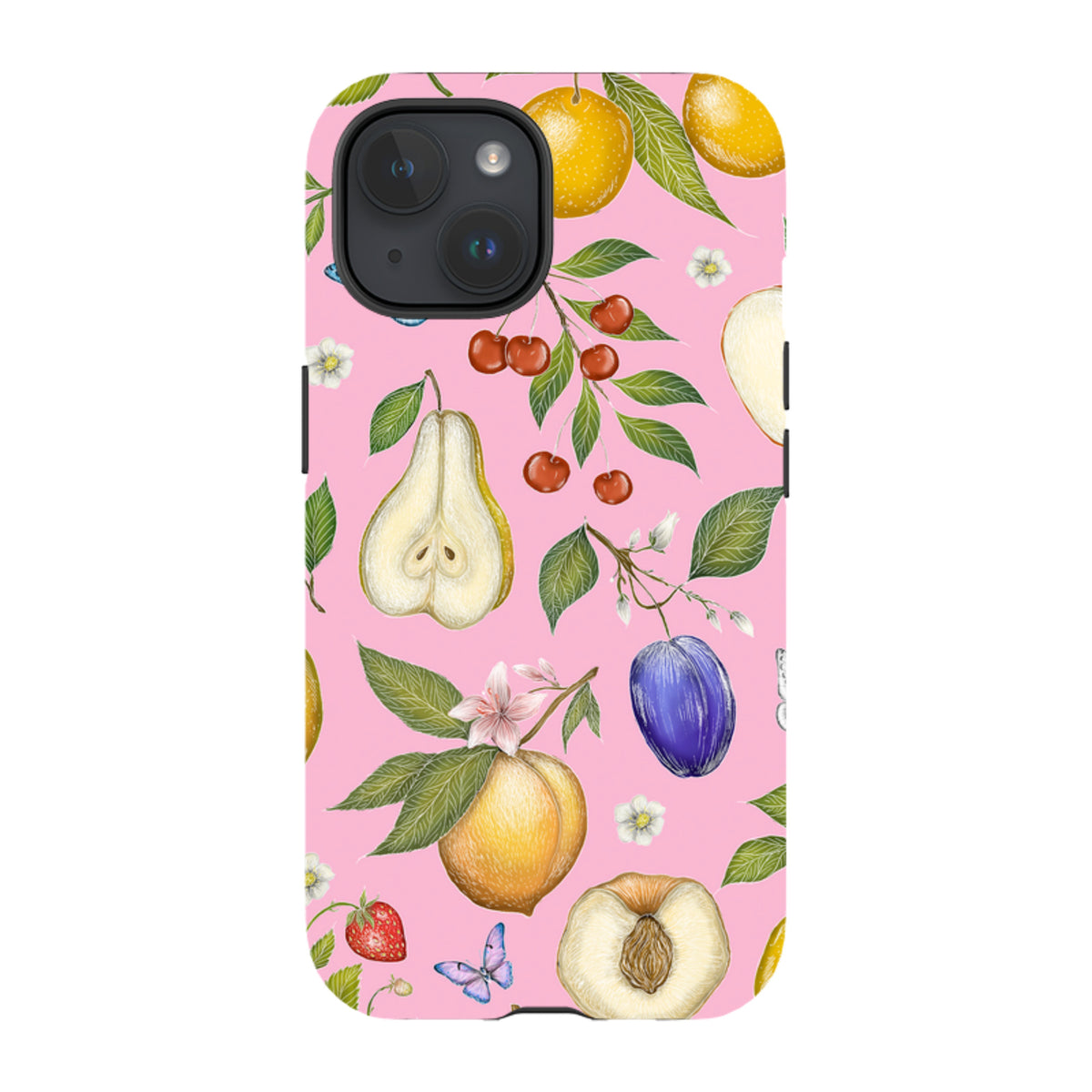 iPhone MagSafe Tough Case -  Pink Fruits By Catherine Rowe