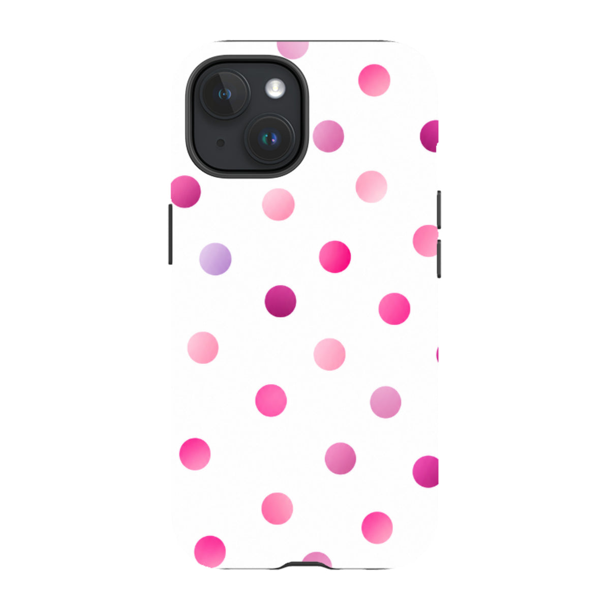 iPhone MagSafe Tough Case – Rosa Tupfen