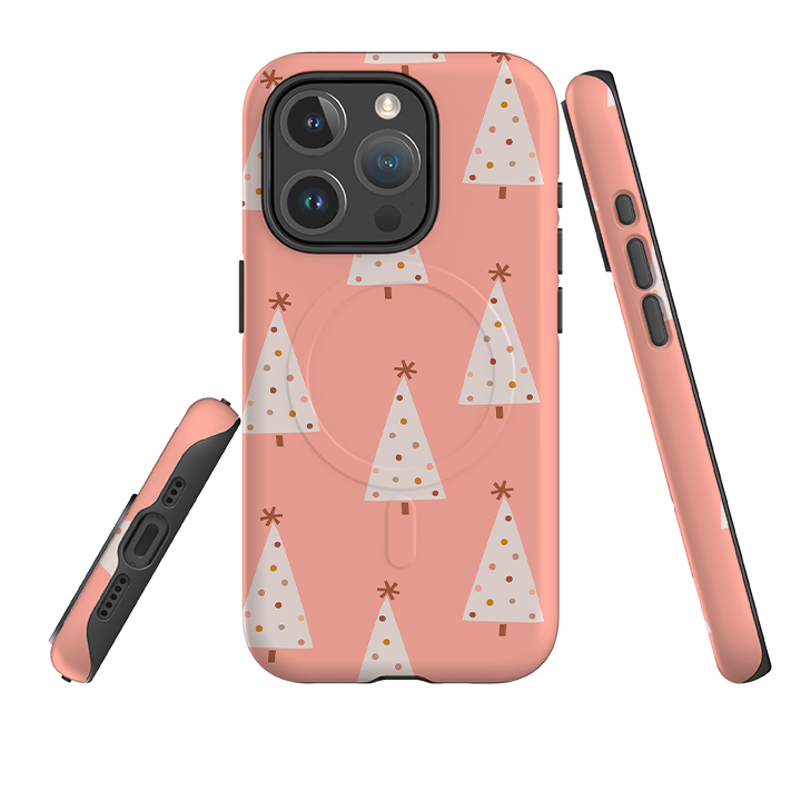 iPhone MagSafe Tough Case - Pink Xmas Tree