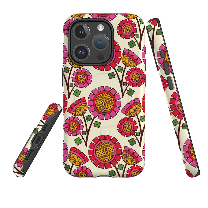iPhone MagSafe Tough Case -  Pop Flower By Amelia Bowman
