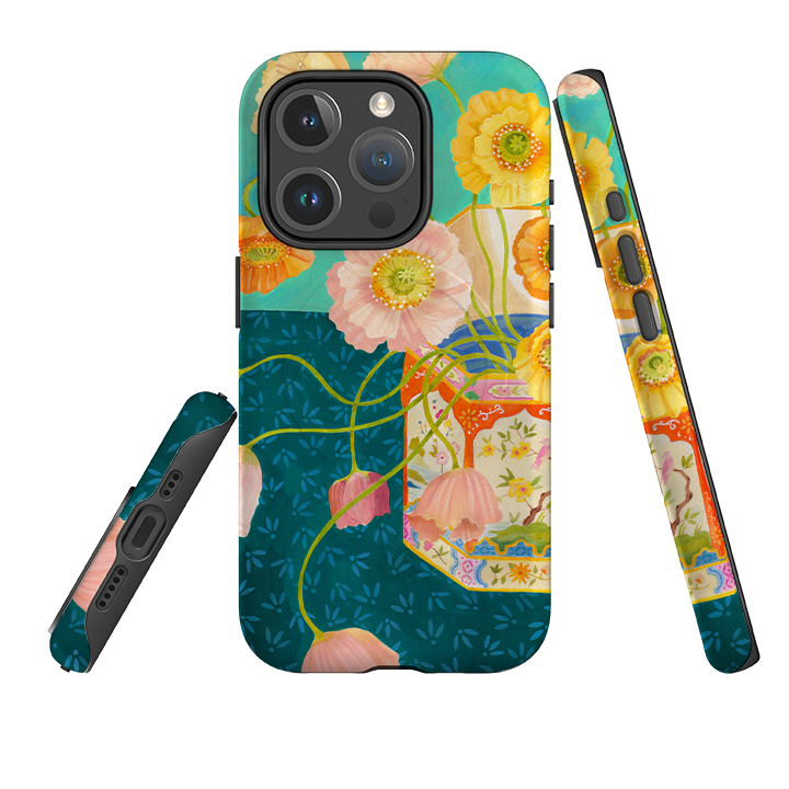 iPhone MagSafe Tough Case - Poppies By Bex Parkin
