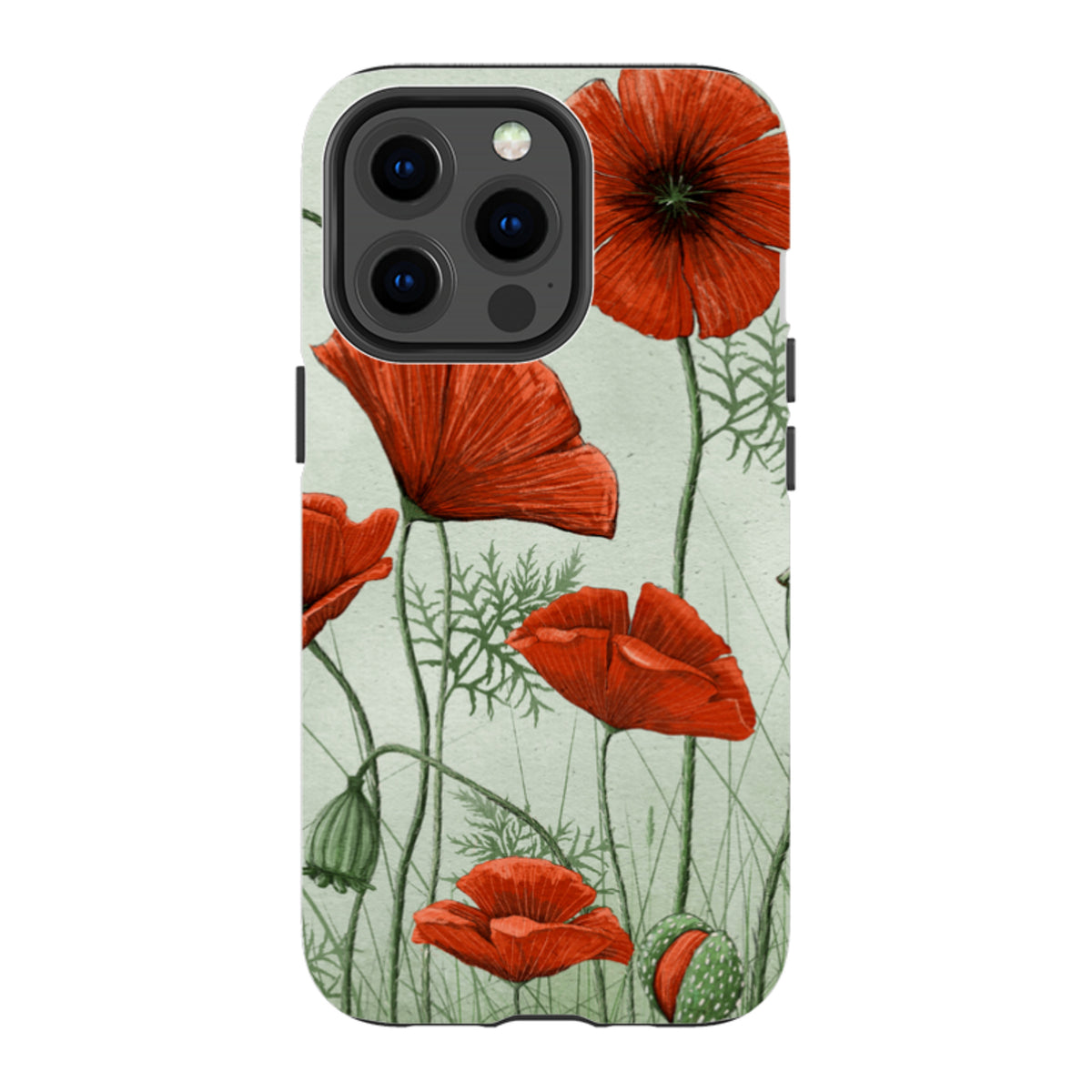iPhone MagSafe Tough Case - Poppies By Maja Lindberg
