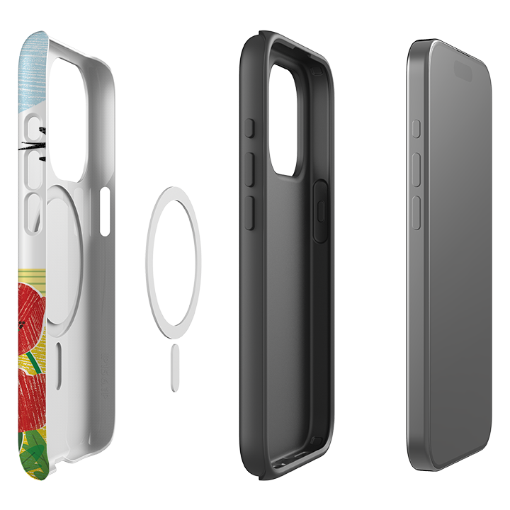 iPhone MagSafe Tough Case - Poppy Fields By Liane Payne