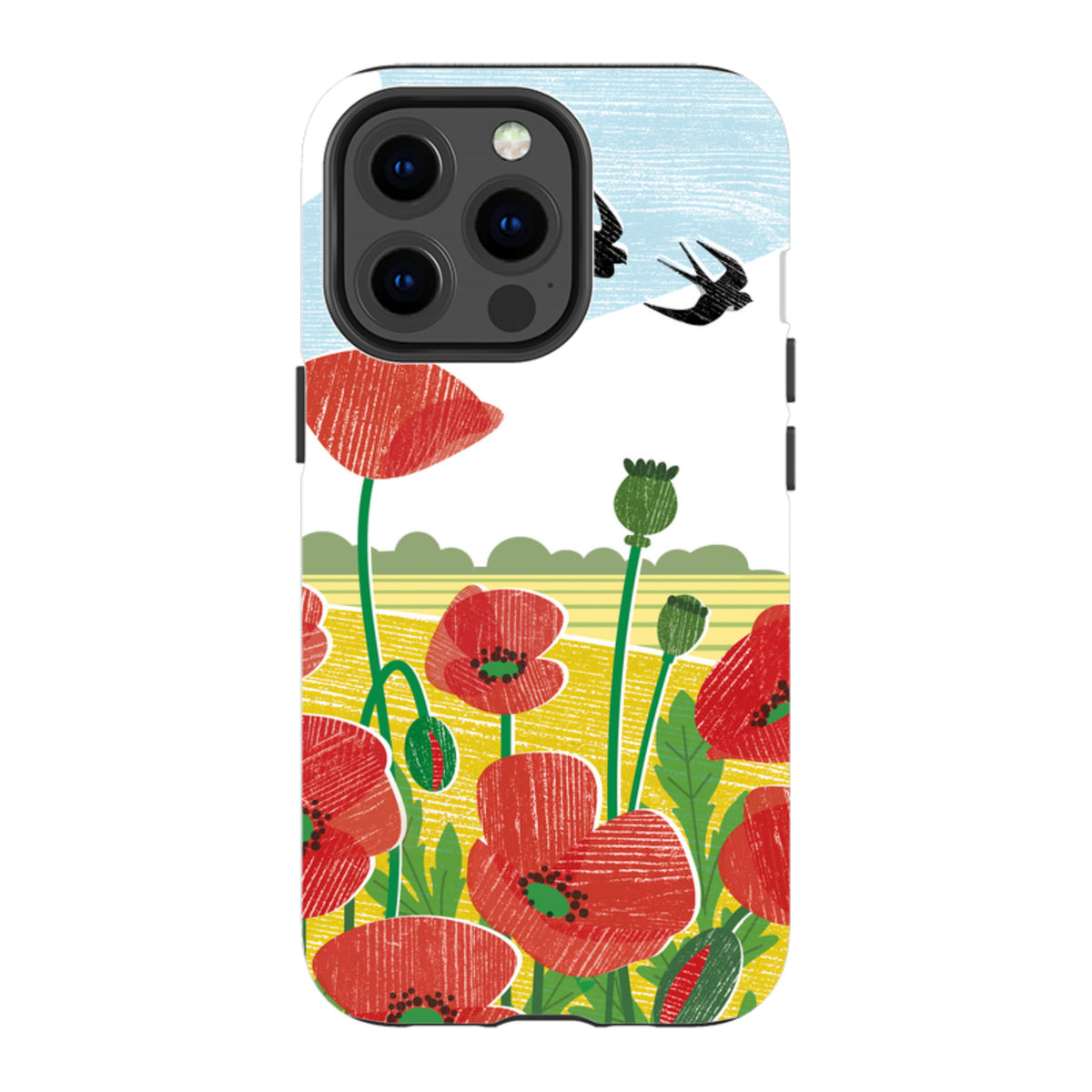 iPhone MagSafe Tough Case - Poppy Fields By Liane Payne