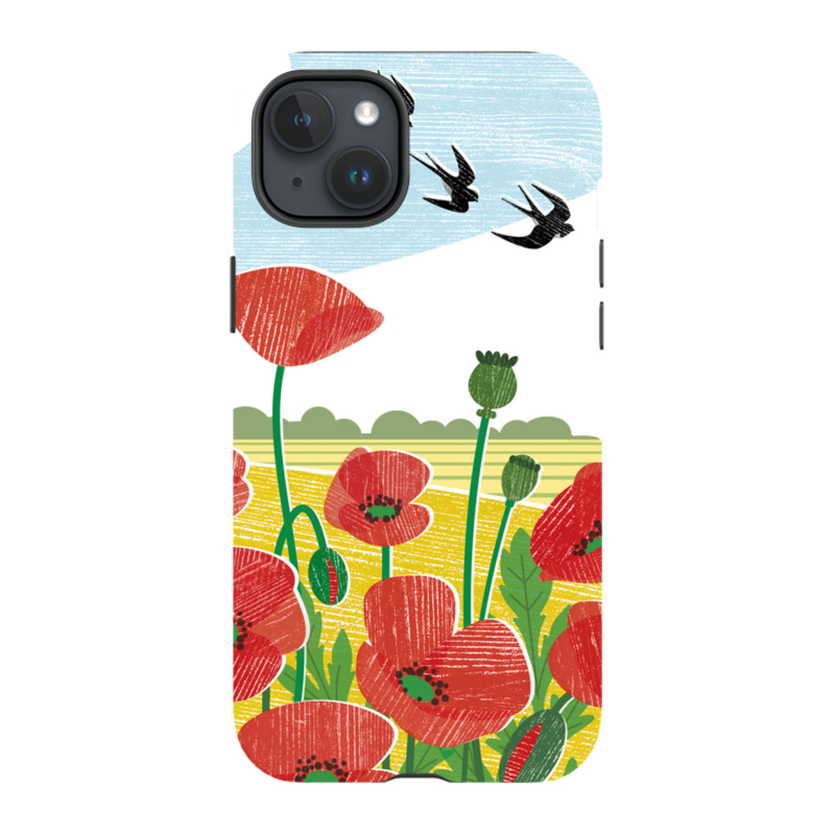 iPhone MagSafe Tough Case - Poppy Fields By Liane Payne