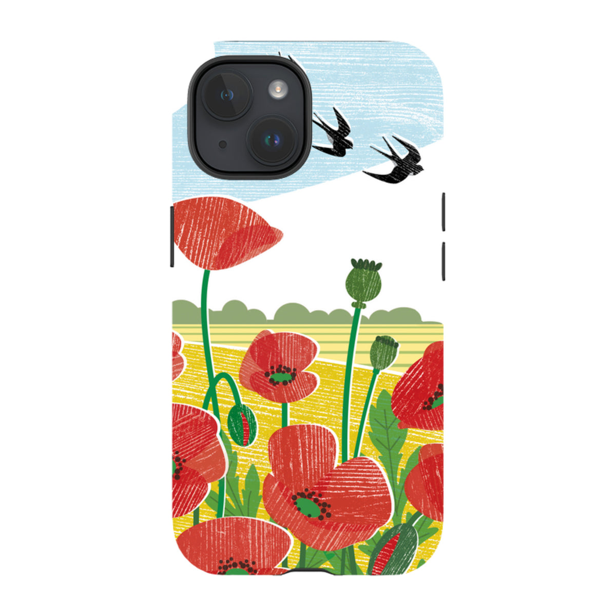 iPhone MagSafe Tough Case - Poppy Fields By Liane Payne