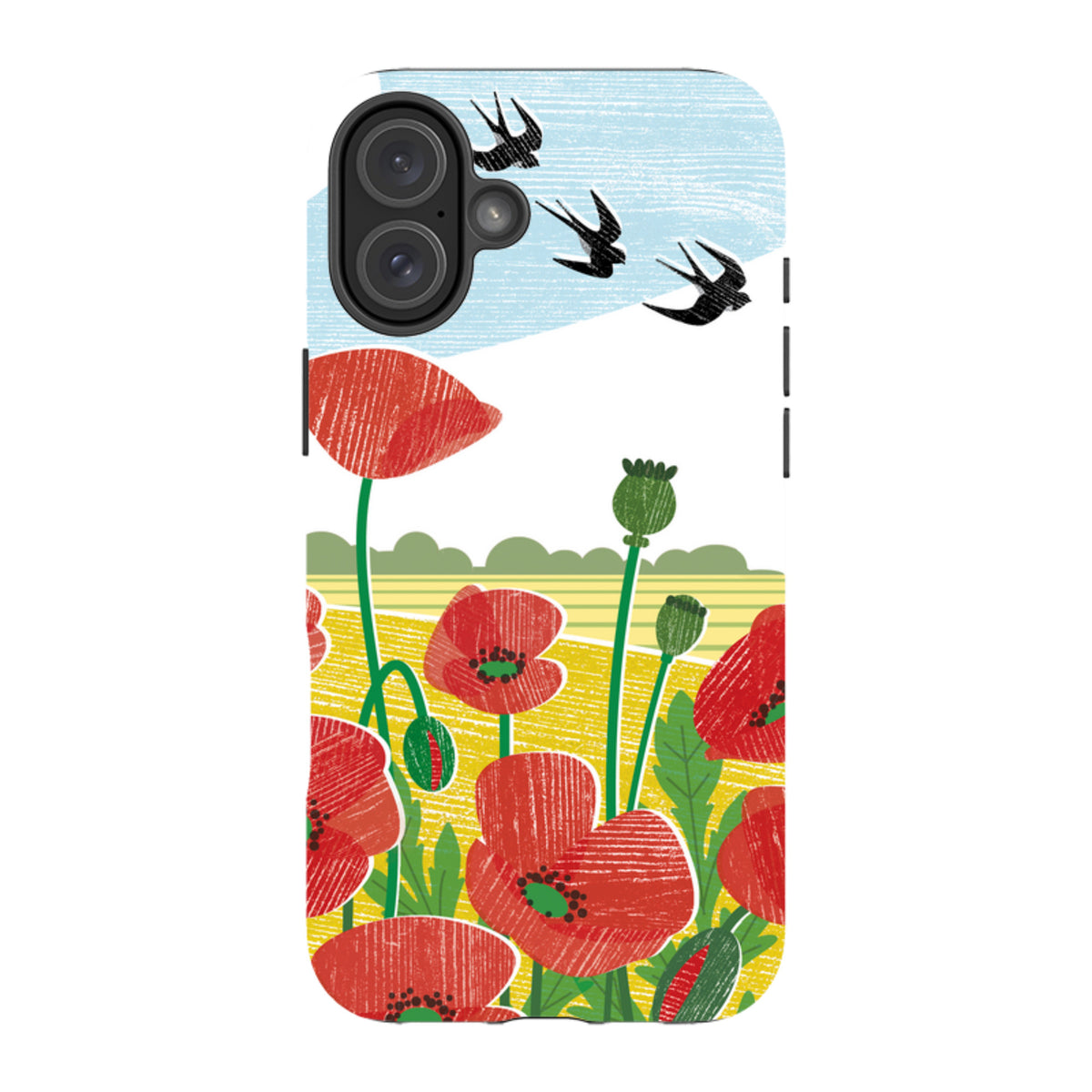 iPhone MagSafe Tough Case - Poppy Fields By Liane Payne