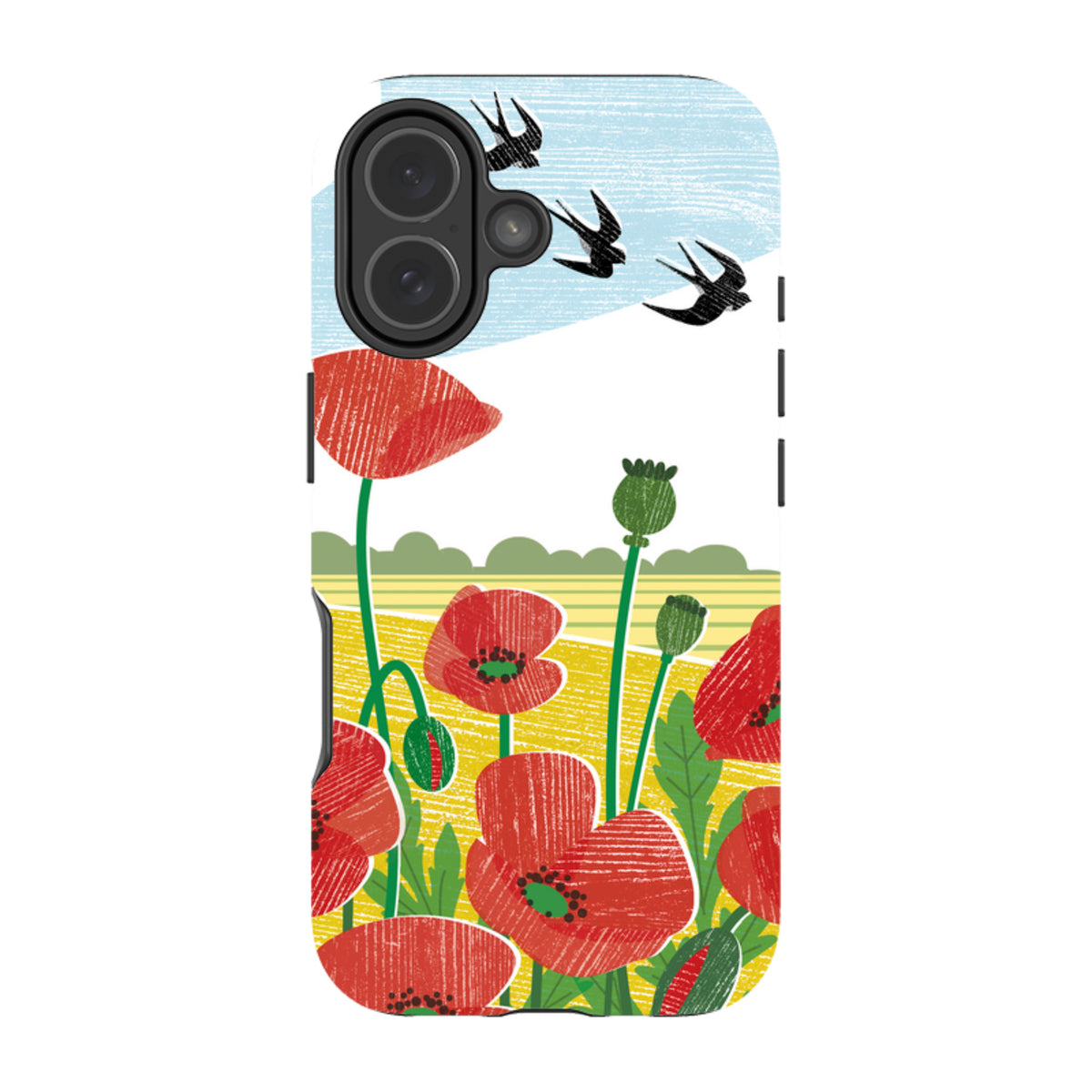 iPhone MagSafe Tough Case - Poppy Fields By Liane Payne