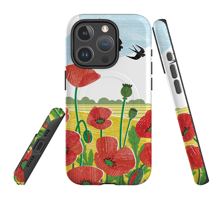 iPhone MagSafe Tough Case - Poppy Fields By Liane Payne