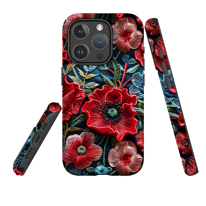 Здрав калъф за iPhone MagSafe - Poppy Love II