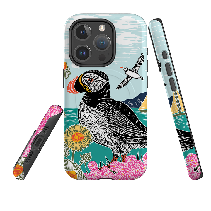 iPhone MagSafe Tough Case - Proud Puffin By Kate heiss