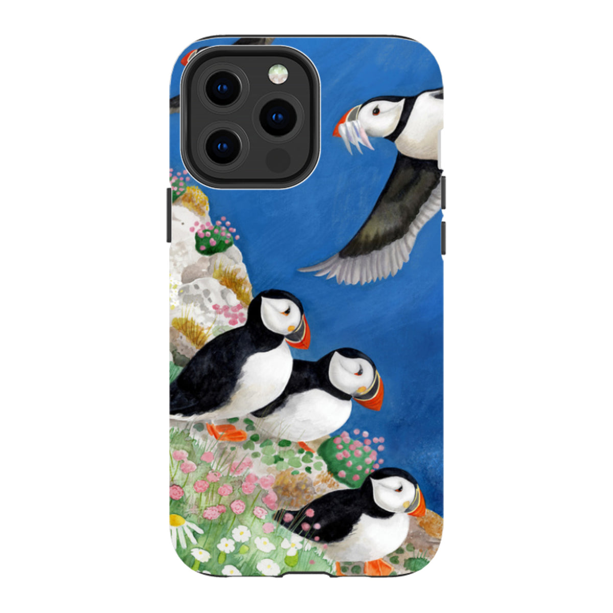 iPhone MagSafe Tough Case - Puffins By Bex Parkin