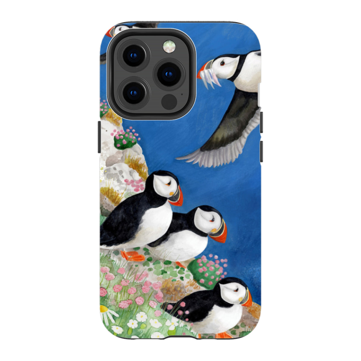 iPhone MagSafe Tough Case - Puffins By Bex Parkin