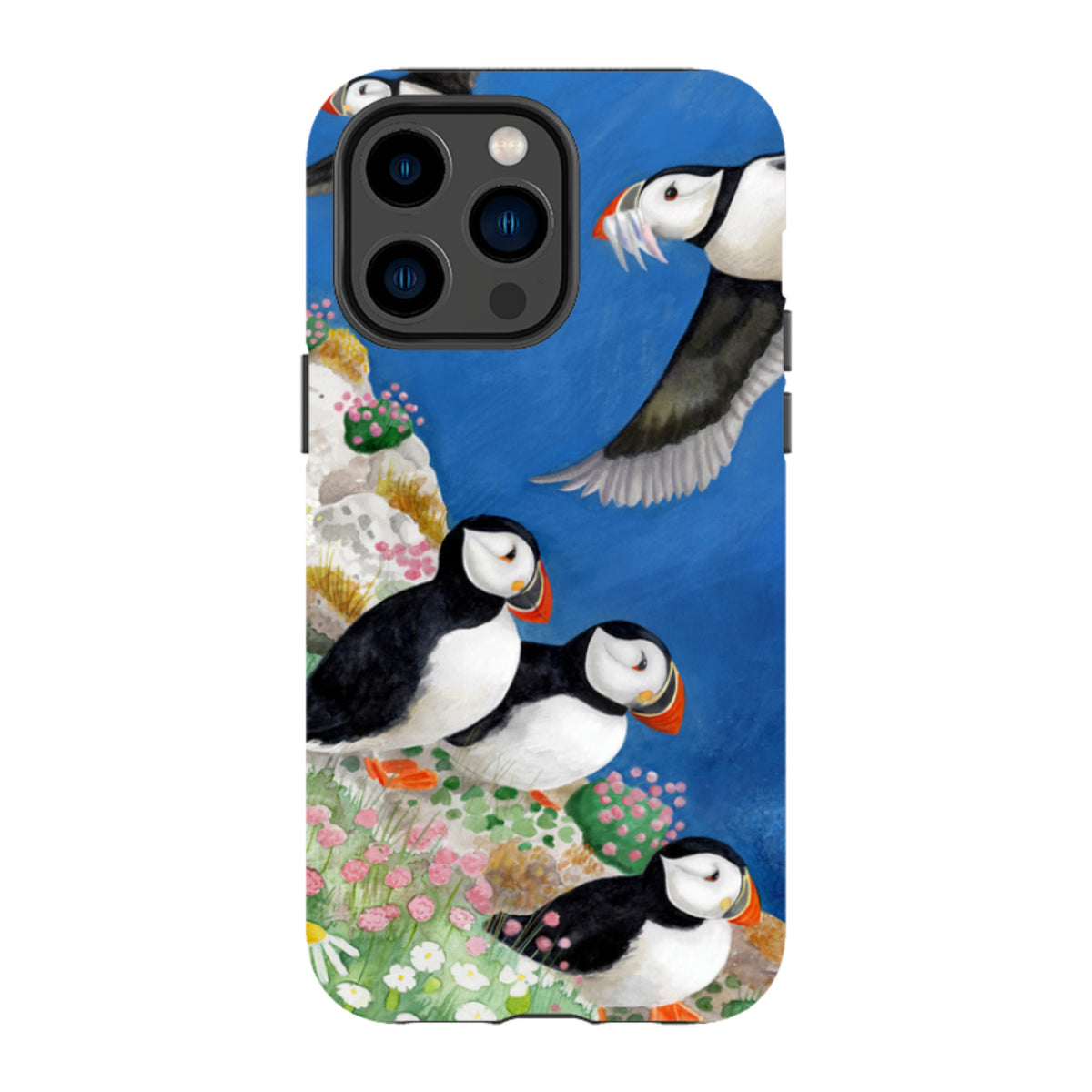iPhone MagSafe Tough Case - Puffins By Bex Parkin