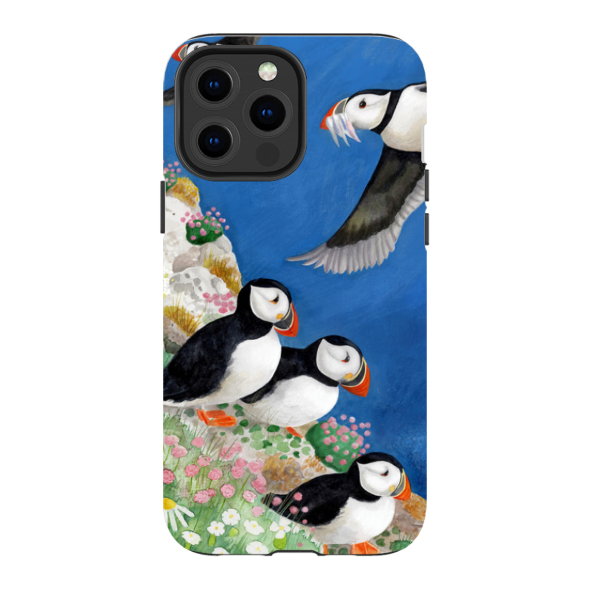 iPhone MagSafe Tough Case - Puffins By Bex Parkin
