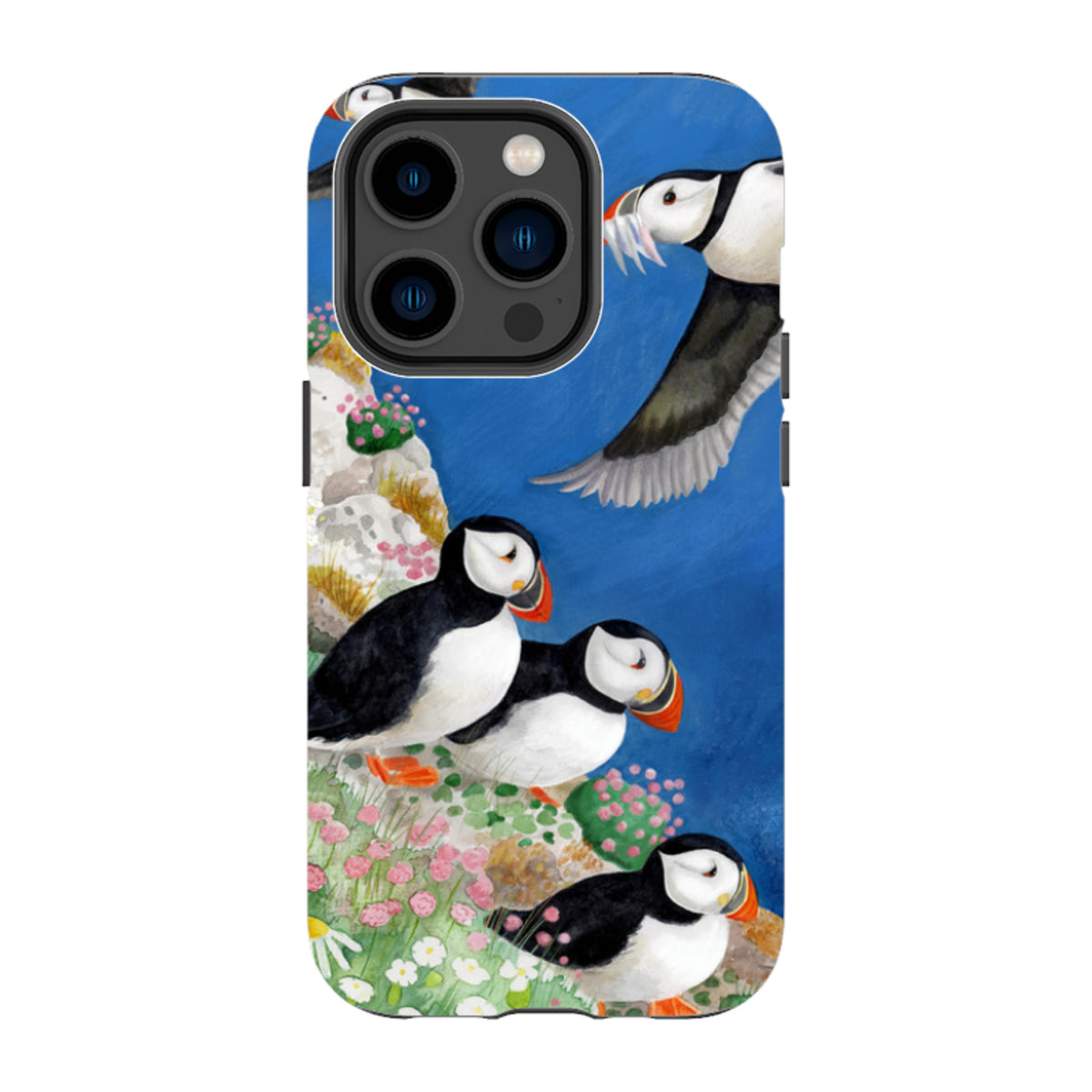 iPhone MagSafe Tough Case - Puffins By Bex Parkin