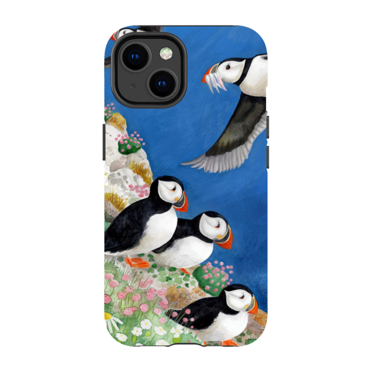 iPhone MagSafe Tough Case - Puffins By Bex Parkin