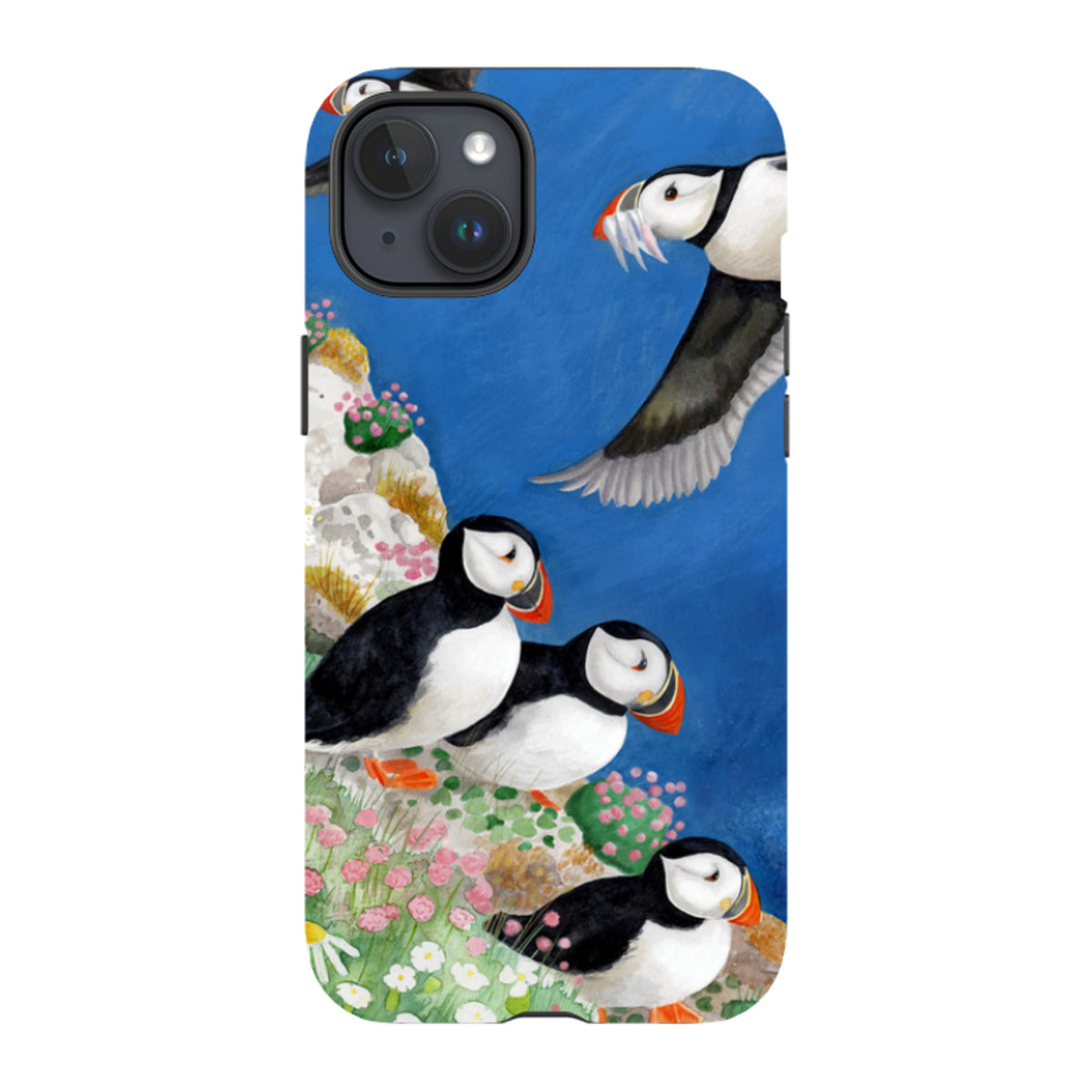 iPhone MagSafe Tough Case - Puffins By Bex Parkin