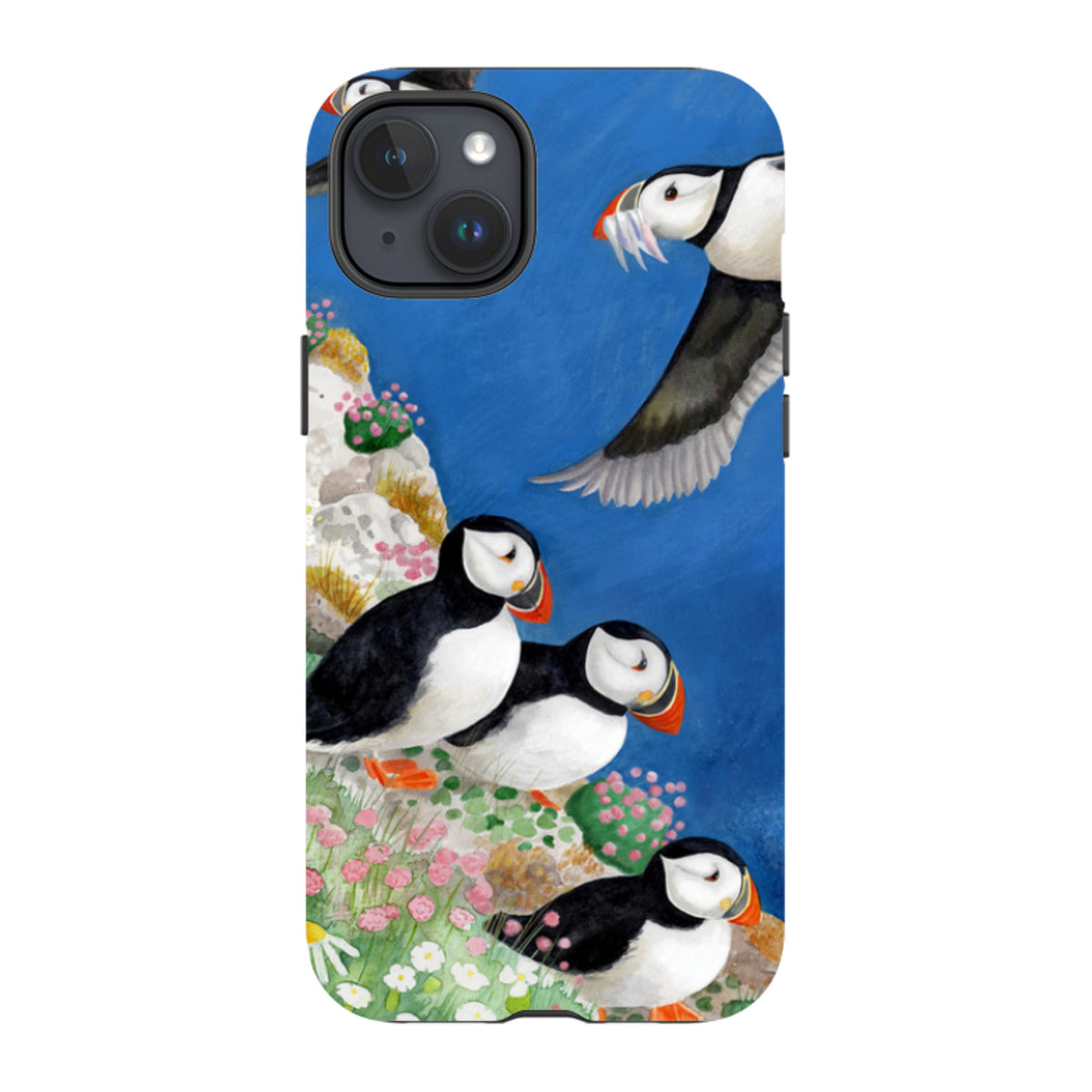 iPhone MagSafe Tough Case - Puffins By Bex Parkin