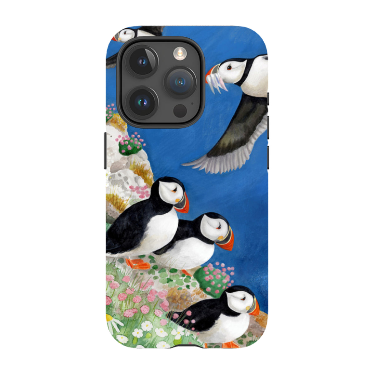 iPhone MagSafe Tough Case - Puffins By Bex Parkin
