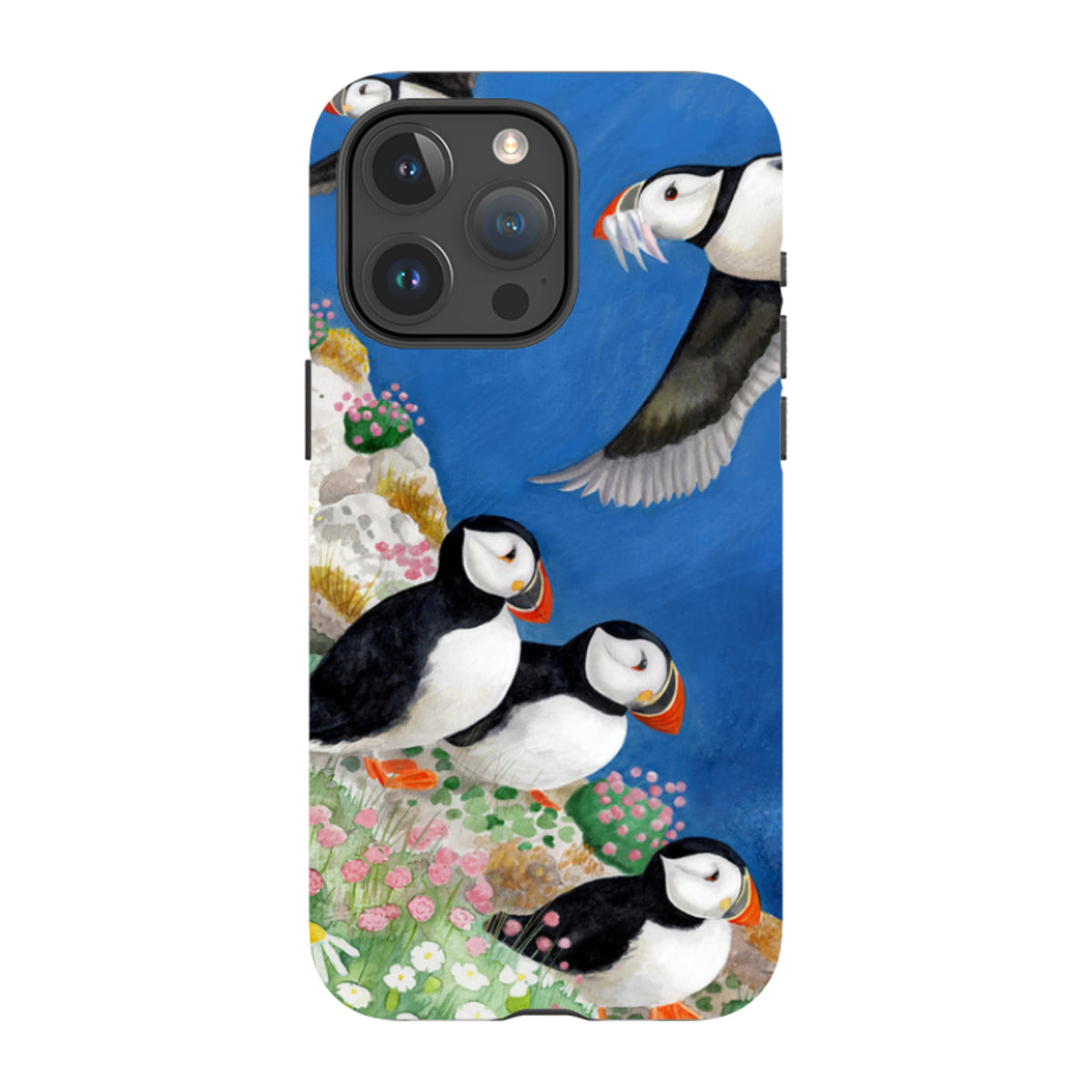 iPhone MagSafe Tough Case - Puffins By Bex Parkin