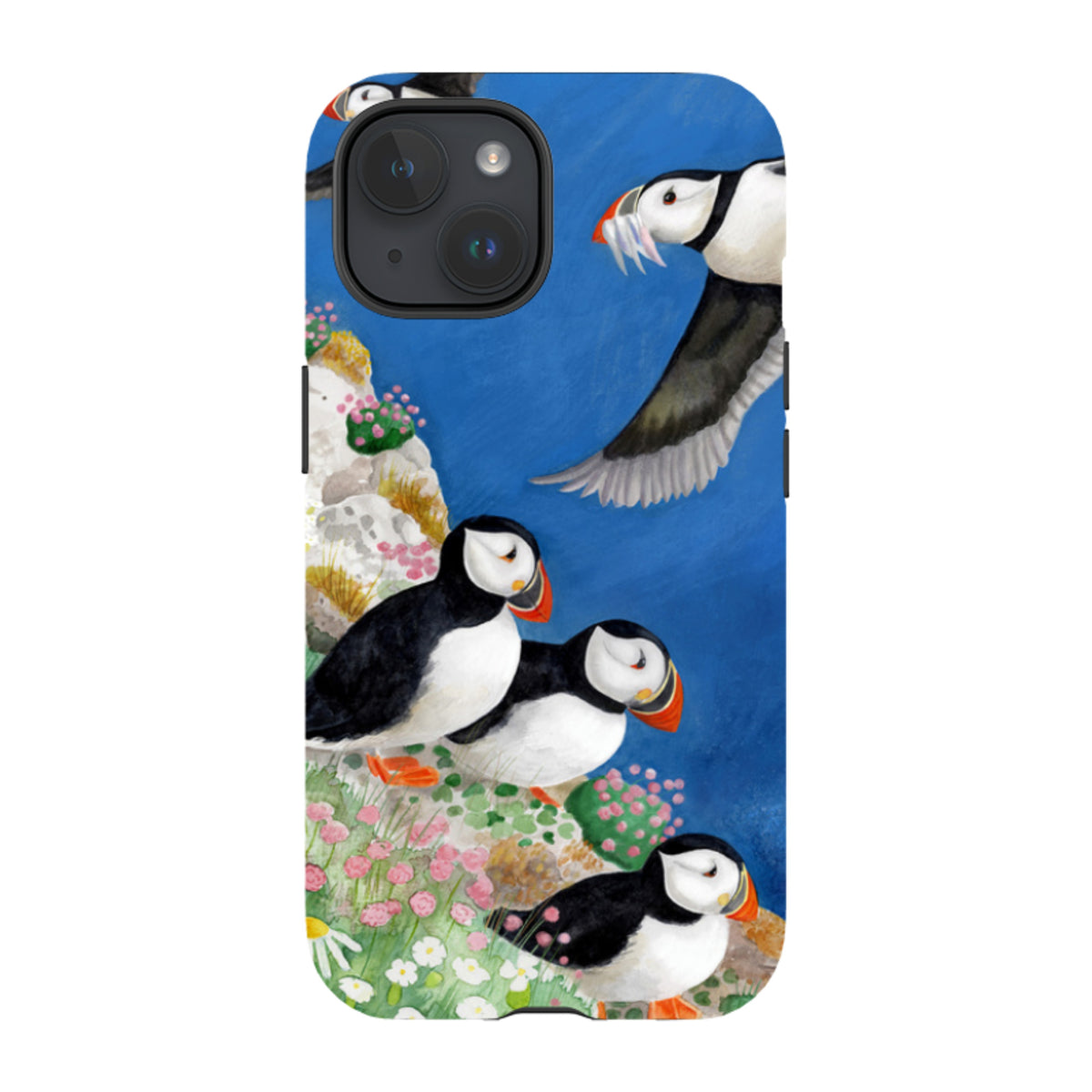iPhone MagSafe Tough Case - Puffins By Bex Parkin