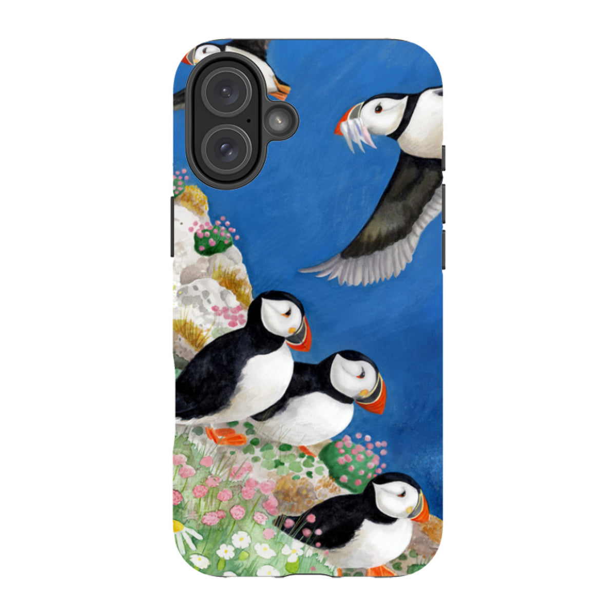 iPhone MagSafe Tough Case - Puffins By Bex Parkin