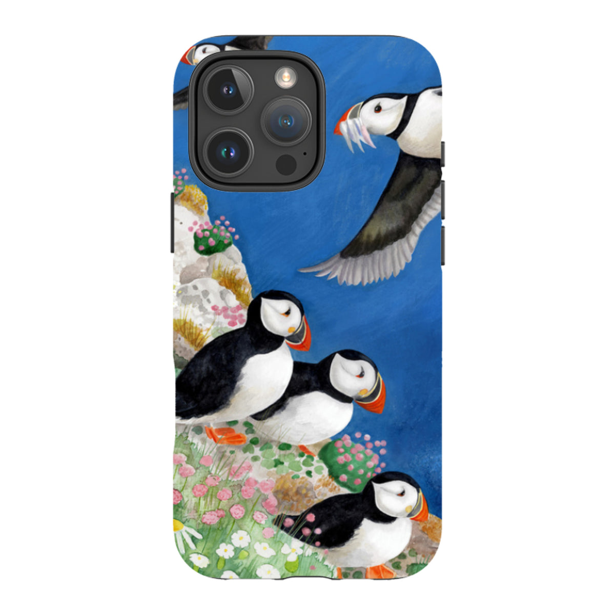 iPhone MagSafe Tough Case - Puffins By Bex Parkin