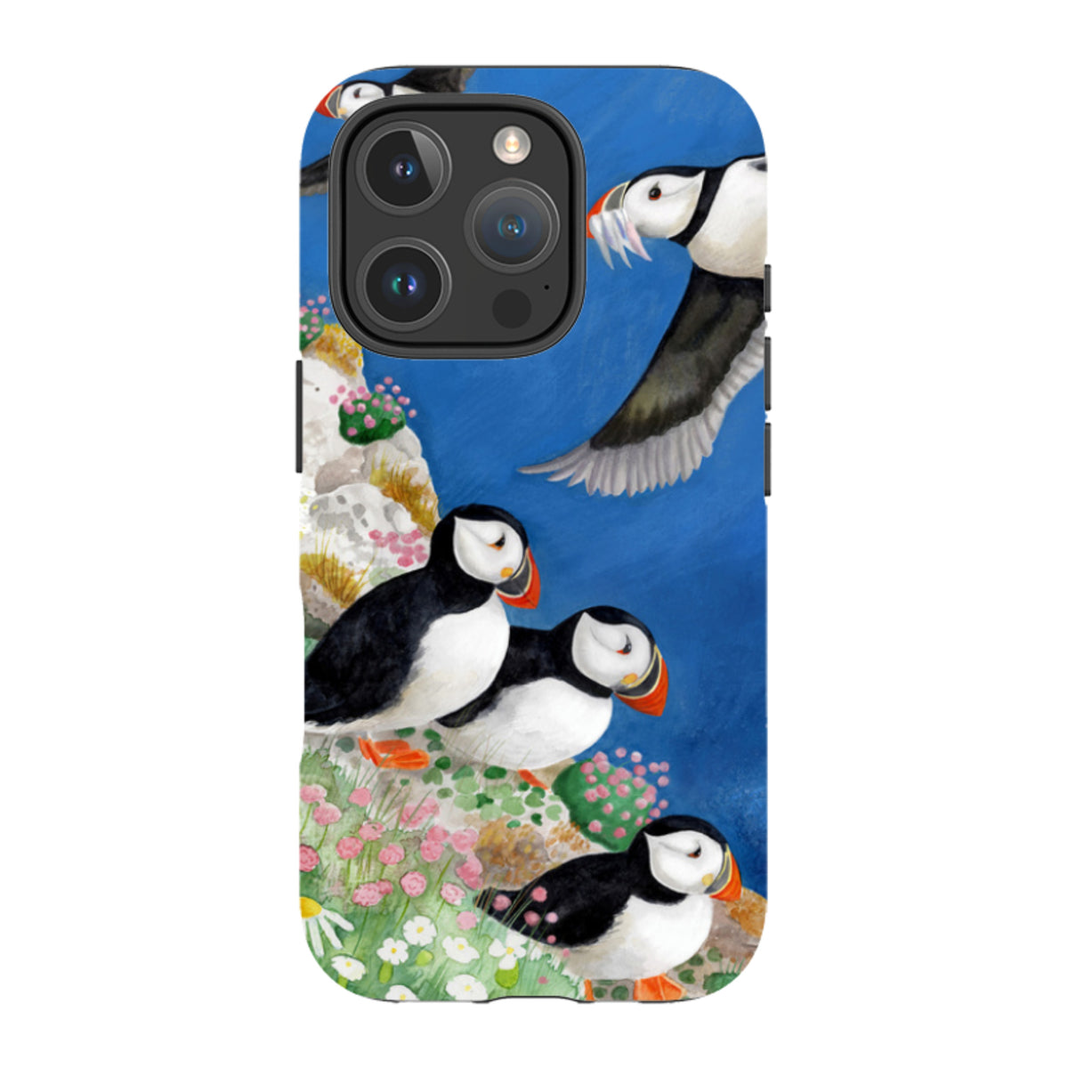 iPhone MagSafe Tough Case - Puffins By Bex Parkin