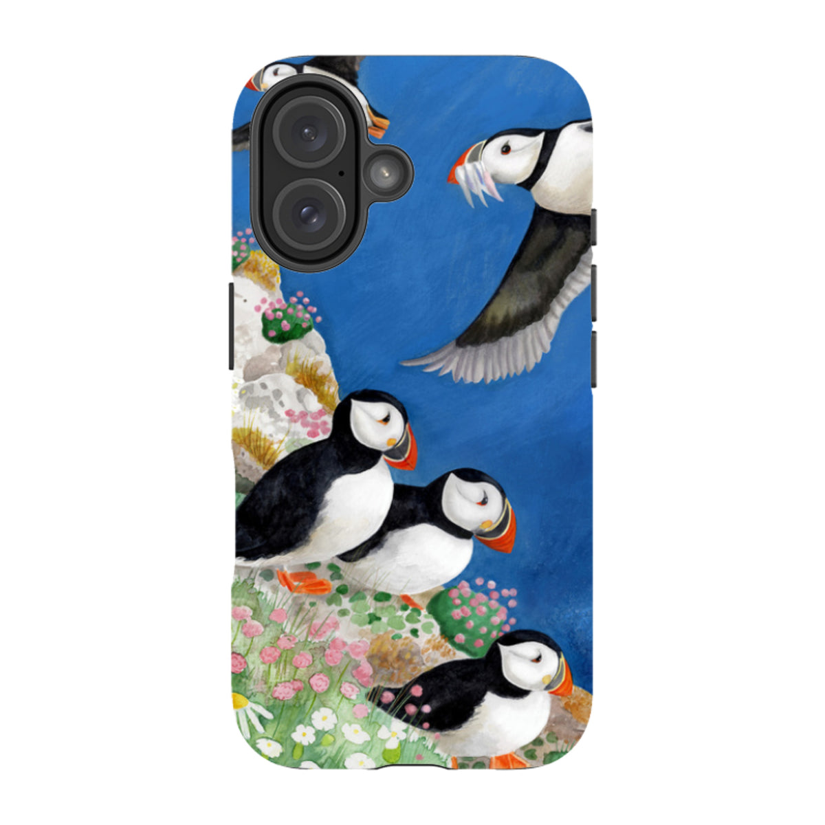 iPhone MagSafe Tough Case - Puffins By Bex Parkin