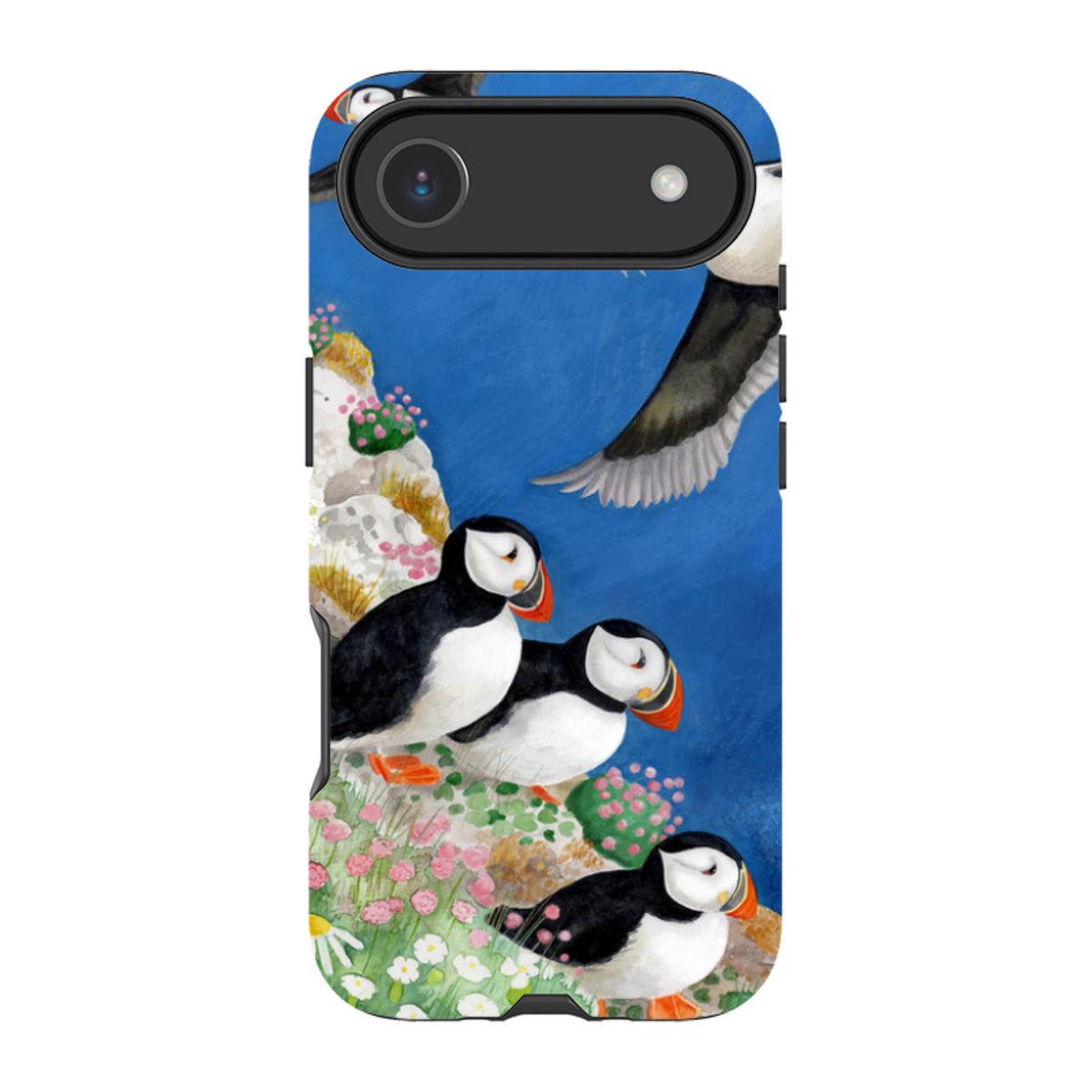 iPhone MagSafe Tough Case - Puffins By Bex Parkin