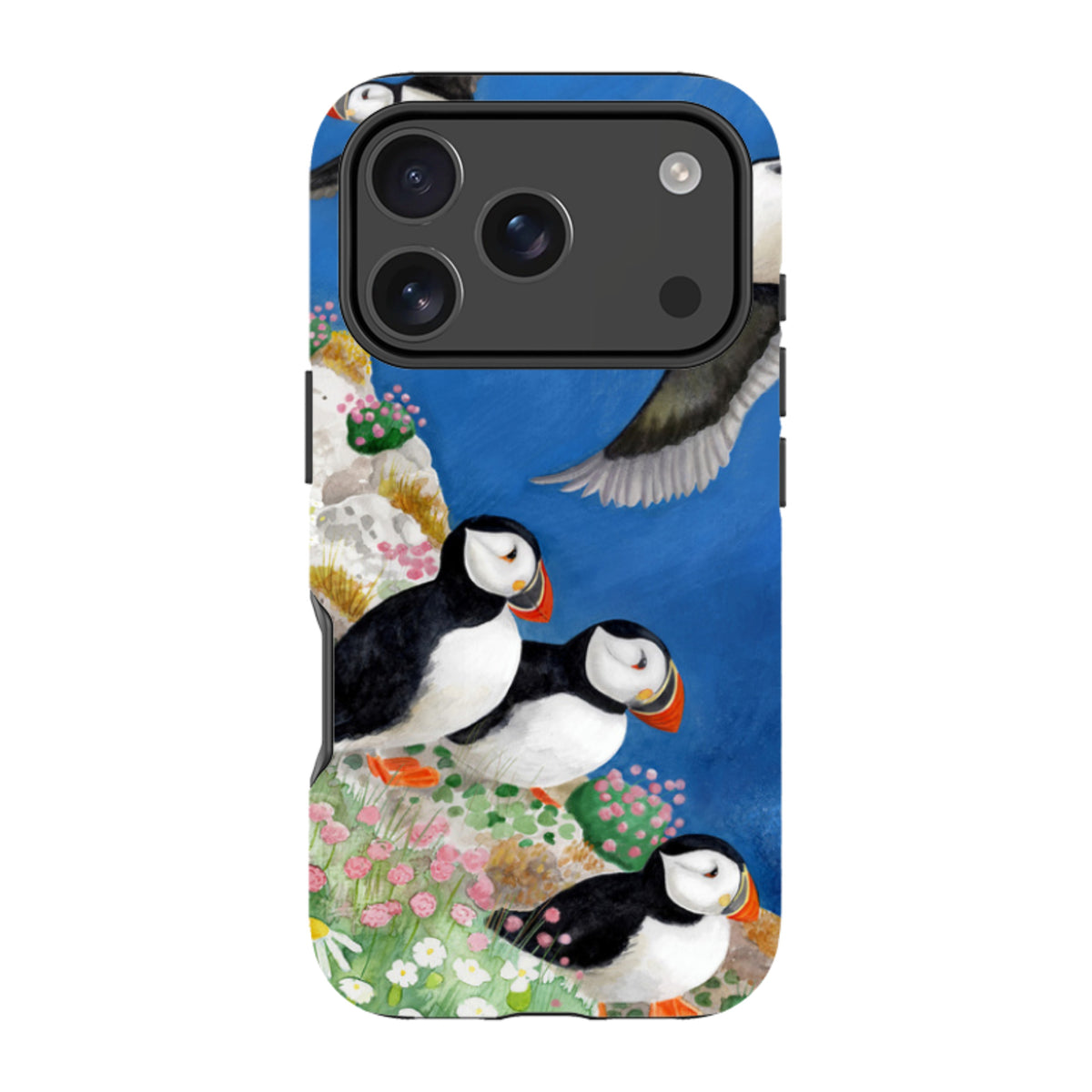 iPhone MagSafe Tough Case - Puffins By Bex Parkin