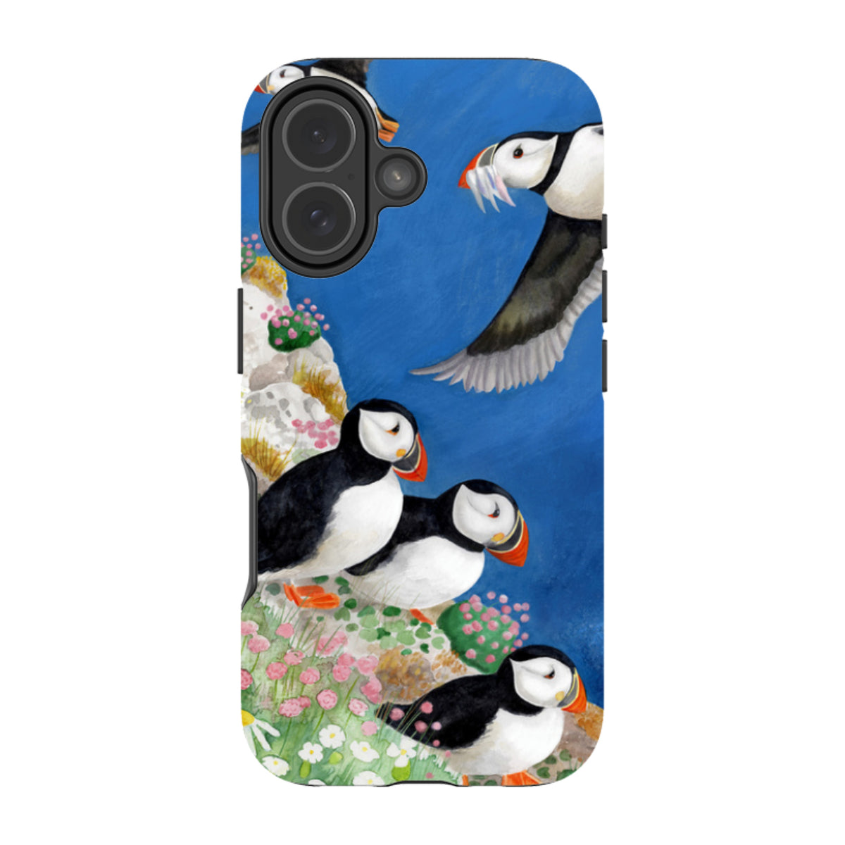iPhone MagSafe Tough Case - Puffins By Bex Parkin