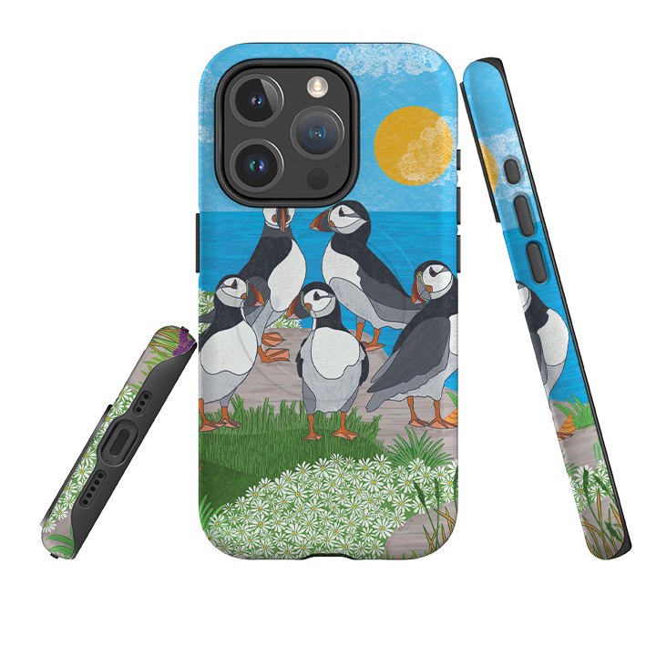 iPhone MagSafe Tough Case - Puffins By Natalie Pedetti Prack