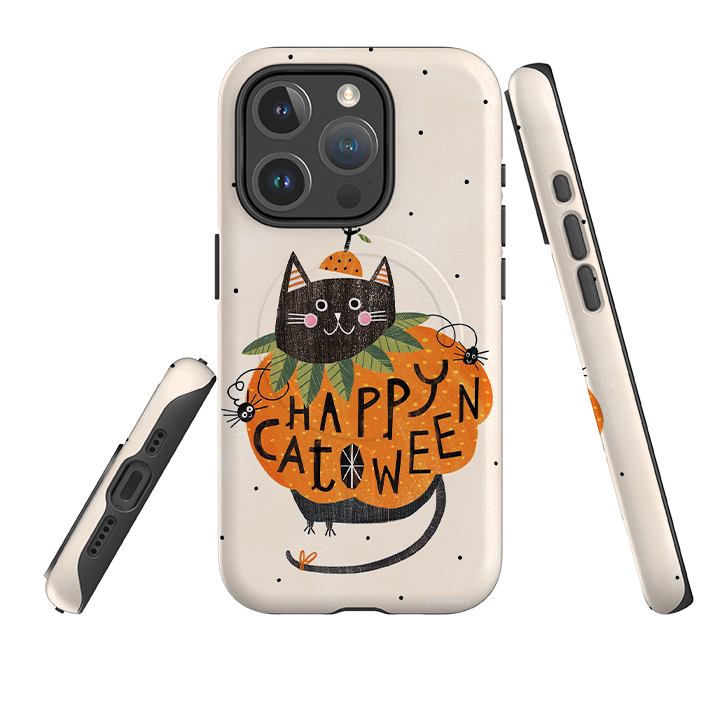 iPhone MagSafe Tough Case -  Pumpkin Cats By Ali Brookes