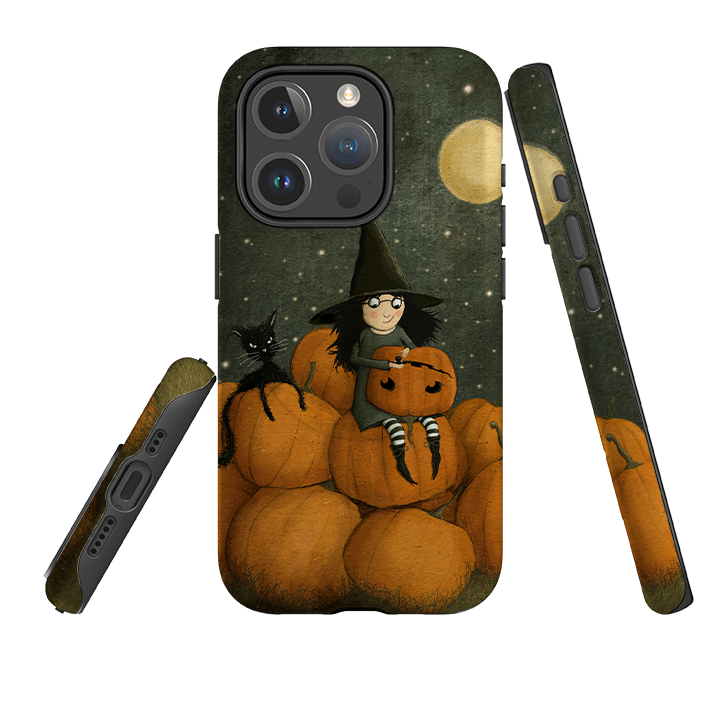 iPhone MagSafe Tough Case - Pumpkin Witch By Maja Lindberg