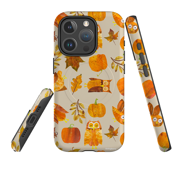 iPhone MagSafe Tough Case - Pumpkins and Owls By Tracey English