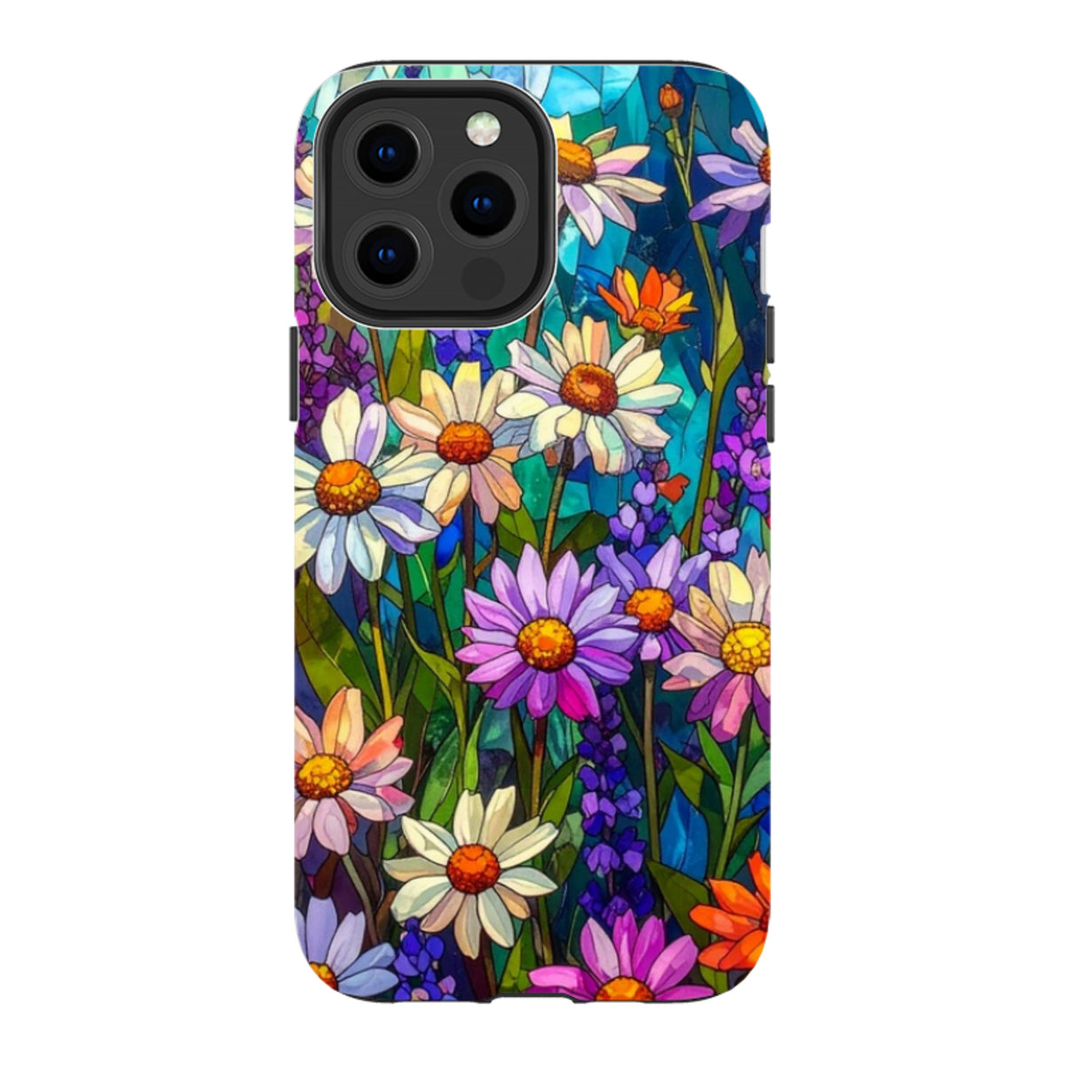 iPhone MagSafe Tough Case - Purple Daisies