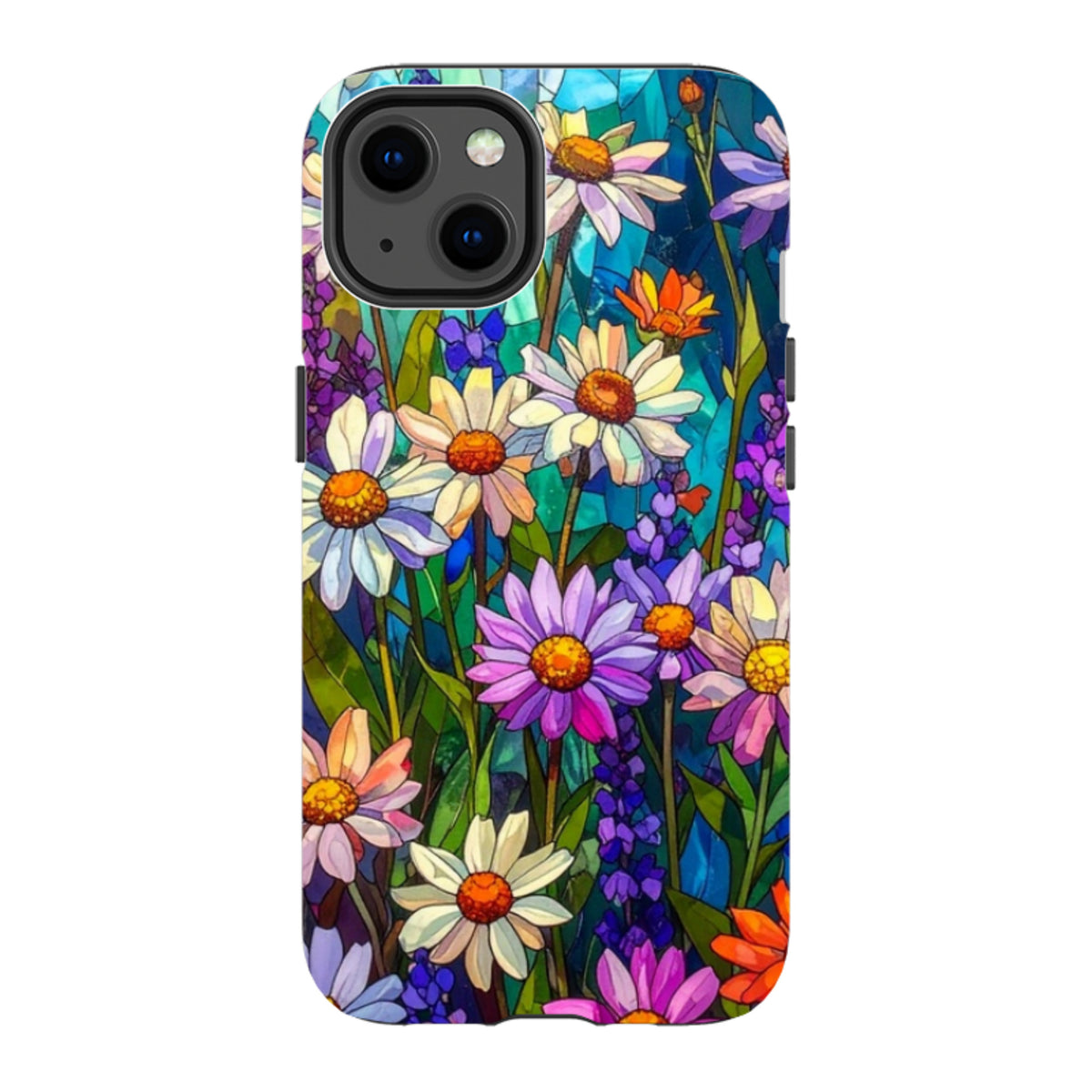 iPhone MagSafe Tough Case - Purple Daisies