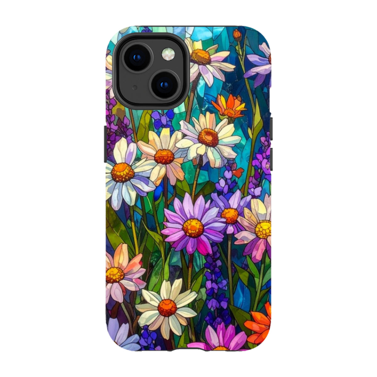 iPhone MagSafe Tough Case - Purple Daisies