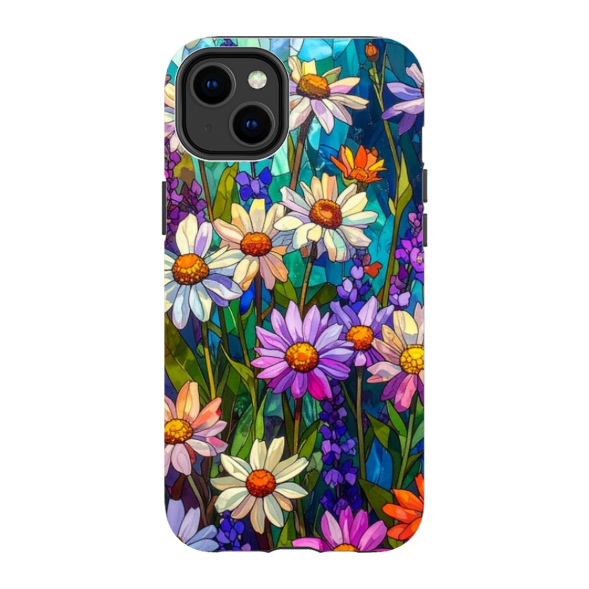 iPhone MagSafe Tough Case - Purple Daisies