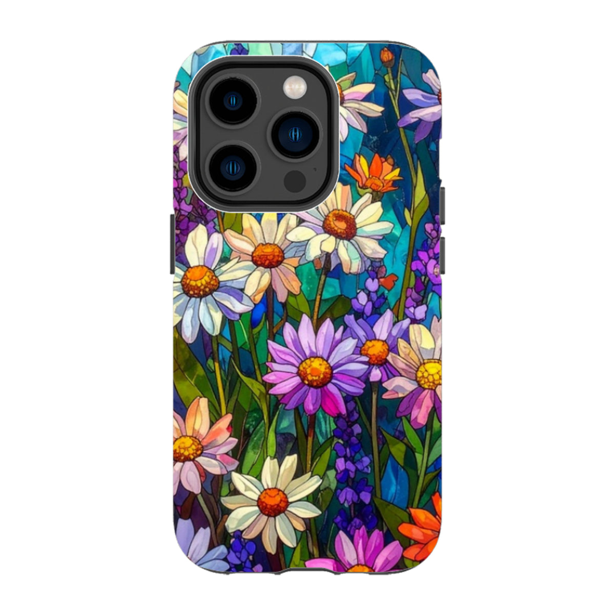 iPhone MagSafe Tough Case - Purple Daisies