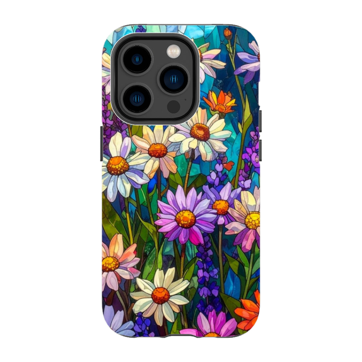 iPhone MagSafe Tough Case - Purple Daisies